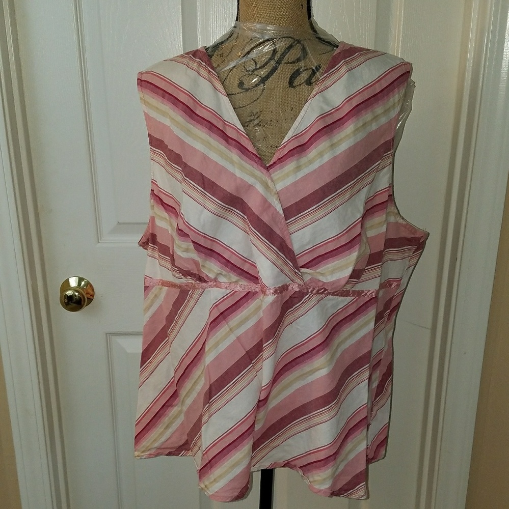 Striped Tank Top from Lane Bryant Size 22/24
